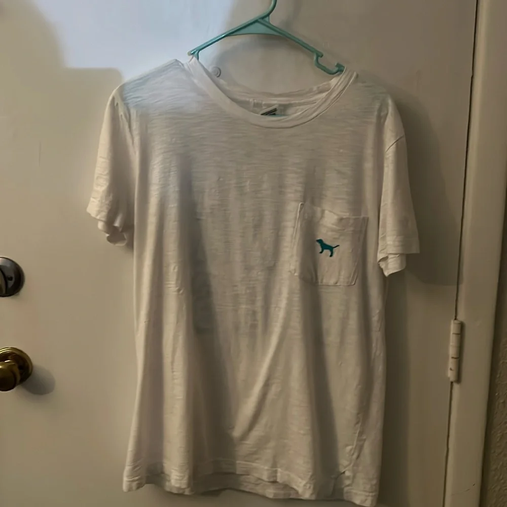 PINK Victoria Secret Short Sleeve Campus T-Shirt S Cozycore Preppy Casual Comfy - Picture 3 of 8